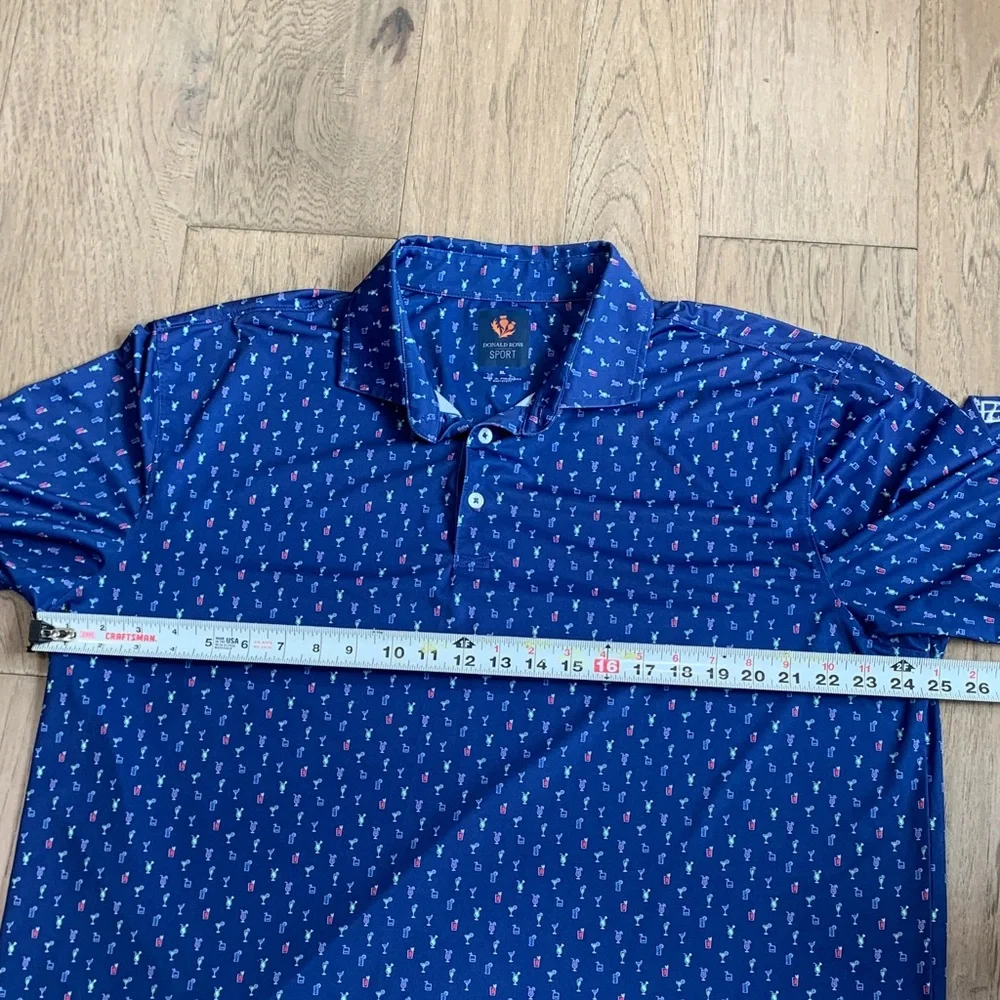 Donald Ross Sport Men’s Polo Cocktails Size XL - Picture 4 of 10